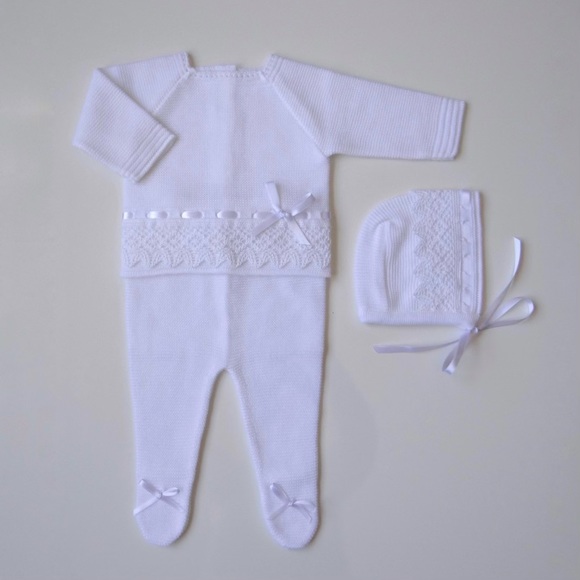 Baby Unisex knit set NEW - Picture 1 of 2